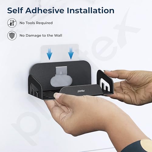 Image of Plantex Self Adhesive Soap Dish for Bathroom /Stainless Steel Soap Holder for Washbasin /Soap Stand Without Drill /Bathroom Accessories - Black