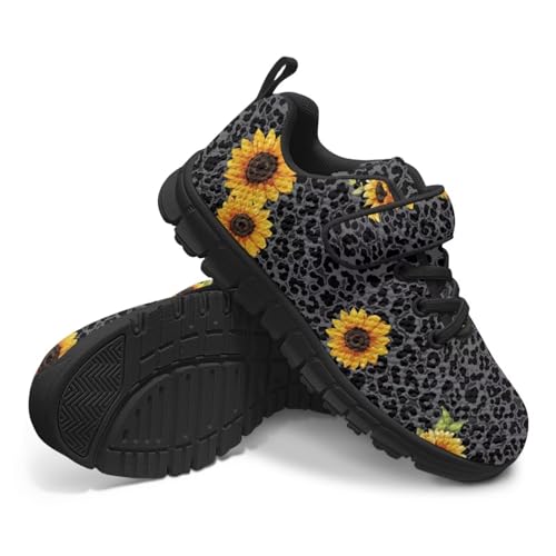 Highland Cattle and Cactus Shoes for Girls Little Kids Mesh Tennis Sneakers with One Strap Anti Slip School Athletic Sports Running Shoes4