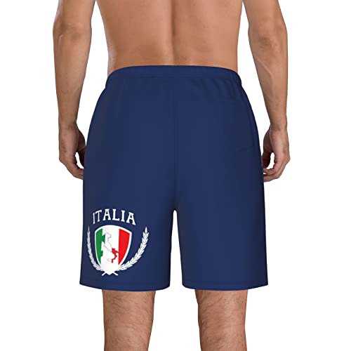Italia Italy Italian Flag Men's Beach Shorts Board Trunks Classic Bathing Suits Quick Dry Boxer Briefs3
