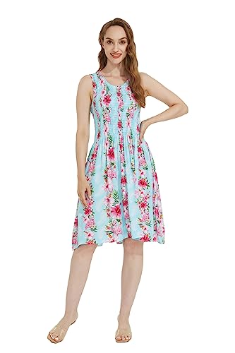 Image of Hawaii Hangover Family Matching Clothes, Pink Hibiscus Vine Turquoise | Family matching Hawaiian outfits, Pink Hibiscus Vine Turquoise, lightweight rayon, machine washable, tropical floral print