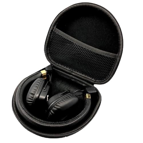 Replacement Carrying Case Hard Bag for Marshall Major1 2 3 4 Wireless Headphones Accessories Zipper Box for Marshall Mid Case (Black)