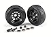 Traxxas 9797 Trailer Wheels (2)/ Tires (2)/ Mounting Hardware