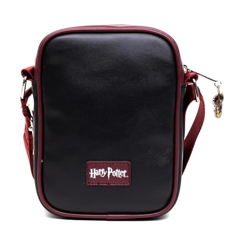 The Wizarding World of Harry Potter Bag, Crossbody, Harry Potter Hogwarts School Gryffindor Uniform Embroidered, Vegan Leather3
