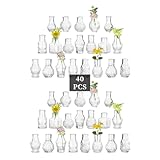 Photo Gallery glasseam piccolo vaso in vetro per centrotavola: set di 40 mini vasi trasparenti per decorazioni centrotavola per matrimoni tavoli da pranzo e tavoli da sala da pranzo Photo Gallery glasseam piccolo vaso in vetro per centrotavola: set di 40 mini vasi trasparenti per decorazioni centrotavola per matrimoni tavoli da pranzo e tavoli da sala da pranzo