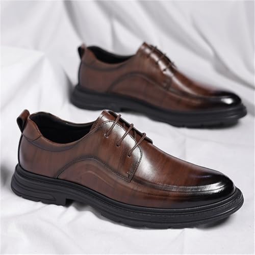 Men's Leather Dress Shoes Autumn Arrival Business Casual Formal Oxfords British Style Wedding Groom Shoes3