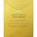 Self-Discovery Mala Om Symbol Necklace for Women - Yoga Inspired, Gold or Silver Chain, Spiritual Jewelry Gift (Gold Om)