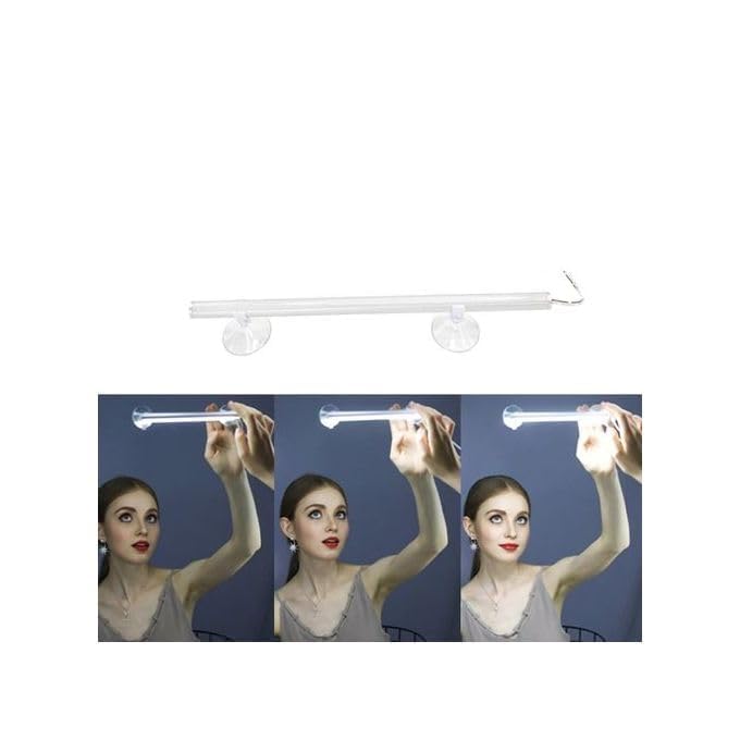 HBD LED Mirror Light, Plug Powered Vanity Makeup Lamp with Suction Cups, Portable Vanity Lights, LED Light for Bathroom, Dressing Table, Beauty Makeup Use Etc.. 4