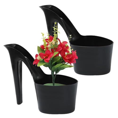 Estación de propagación de plantas, decoración con forma de tacón alto, macetas para decoración del hogar, para sala de estar, balcón, patio, porche, entrada, estante de mesa