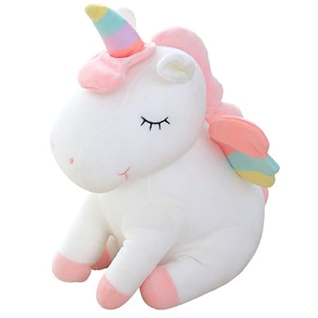 Jiada Super Soft Plush Unicorn Stuffed Toy 25CM - White