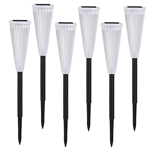 Ymsparkle 6 Pack Solar Pathway Lights, 100% Solar Powered Path Lights Outdoor Waterproof, Bright Solar Lawn Lights Auto On/Off, Led Walkway Lighting Backyard Driveway #TOP13