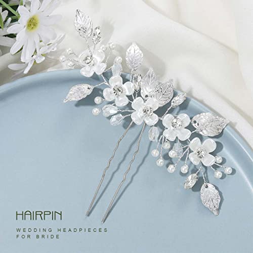 Unicra Forcine per capelli da sposa con fiori e