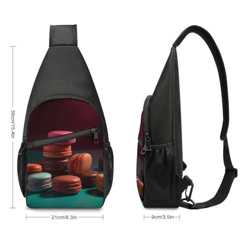 Morrales tipo sling para senderismo y uso casual blanco miniatura 2