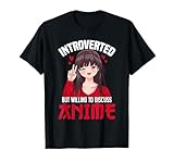 Photo Gallery introverso ma disposto a discutere anime otaku funny anime maglietta Photo Gallery introverso ma disposto a discutere anime otaku funny anime maglietta