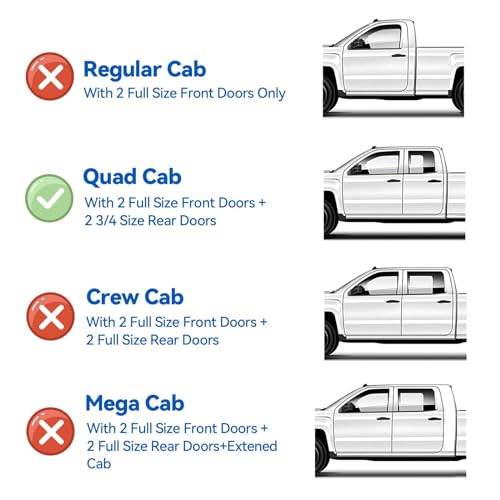 Image of Window Visors Rain Guards for 2002-2008 Dodge Ram 1500 Quad Cab /Extended Cab, Window Vent Wind Deflectors Visors Shades for 03-09 Dodge Ram 2500 3500 Extended Cab