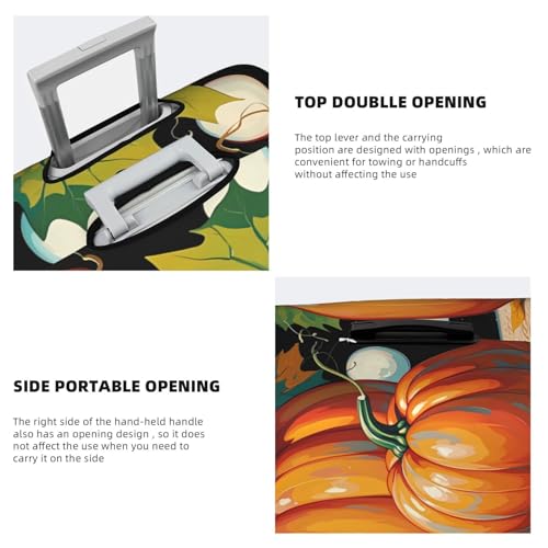 Travel Luggage Cover Fall Pumpkin Fall Thanksgiving Fashion Washable Baggage Suitcase Protector Fit For Luggage Small4