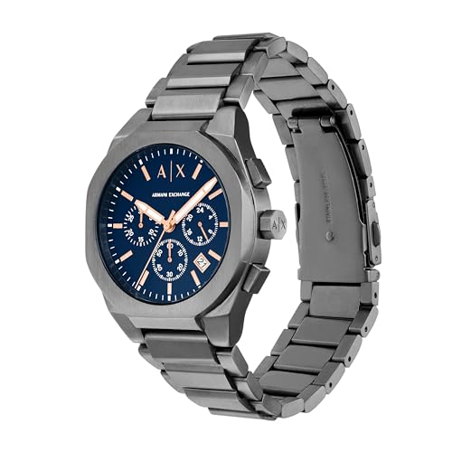 A|X Armani Exchange Men's Chronograph Gunmetal Stainless Steel Watch (Model: AX4182) by A|X Armani Exchange - Image 2