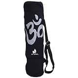 Fit Spirit OM Exercise Yoga Mat Bag w/ 2 Cargo Pockets - Black (MAT IS NOT INCLUDED)