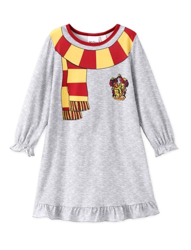 La mejor selección de Camisones para Niña más recomendados. 42 Harry Potter - Pijama para niñas, camisón de manga larga, vestido casual, para niños y niñas, Gris claro, 6-7 Años
