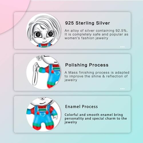 Luxilla Cool Boy Charm 925 Sterling Silver Charms Fits Bracelets Necklace Pendant Bead Charms Jewelry For Women Family Friends thumb #4
