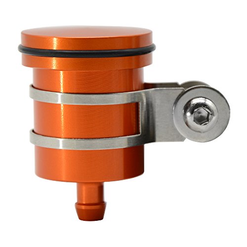 CNC Aluminum Oil Cup Front or Rear Brake Fluid Reservoir For KTM DUKE 125 200 390 690 RC 125 200 390, EXC SX XC 125 150 200 250 300 350 400 450, KTM 1050 1090 1190 1290 ADV ADVENTURE (Orange)