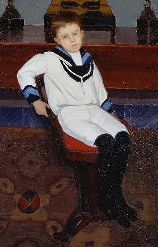 Affiche impression d'art tableau portrait de Fulvio De Bacci Oscar Ghiglia toile 60x90cm