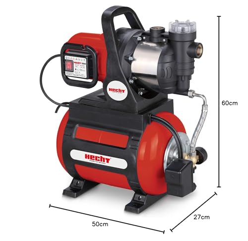HECHT Hauswasserwerk (Brandneu) – 1100 Watt – Wasserpumpe – max. 8 m selbstansaugend – max....