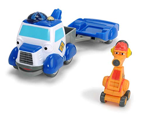 Dickie Toys - Helden der Stadt, Andy Abschleppwagen Spielset, Das Abschleppauto mit Licht, Originalen Liedern, Sounds und Freilauffunktion, inkl. Sammelkarte mit Geheimcode