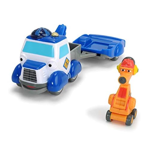Dickie Toys - Stadens hjältar, Andy bärgningsbil lekset, bärgningsbil med ljus, originella låtar, ljud och frigångsfunktion, inklusive samlarkort med hemlig kod