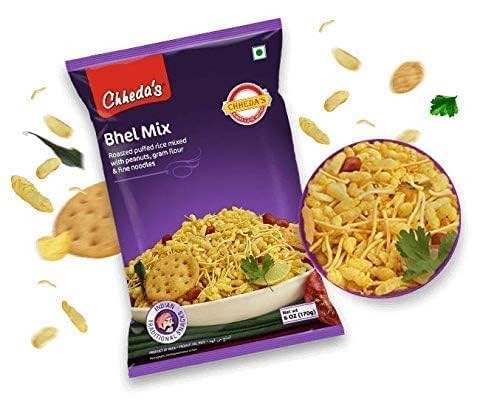 Image of Chheda's Bhel Mix - Roased Puffed Rice, Peanuts, Besan Sev - Sev Kurmura (170g Pack of 1)