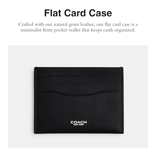 Image of Coach Mens, Card Case, Black, One Size