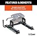 CURT 16560 R16 5th Wheel Roller for Short Bed Trucks, 16,000 lbs