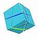 Produktbild AIYIBEN Mini Portable Wireless Bluetooth Stereo Lautsprecher Dual Sound-Proof High Performance Bass mit Magic Cube Musik-Player Colorful LED Light TF Radio für iPhone Samsung Galaxy S7 Sony (Blue)