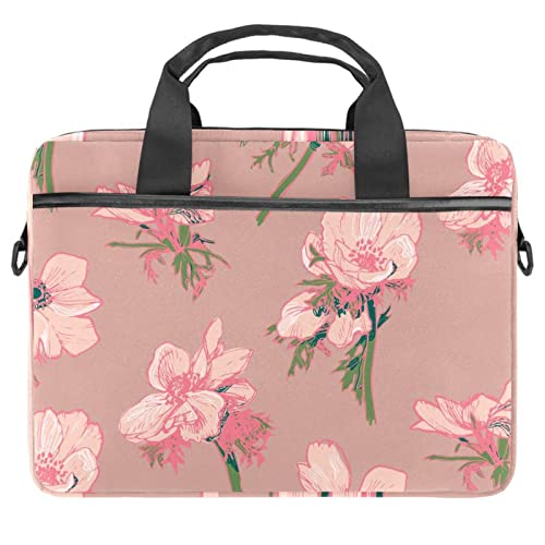 Sac ordinateur 14.5 pouces motif floral multicolore avec poignée souple