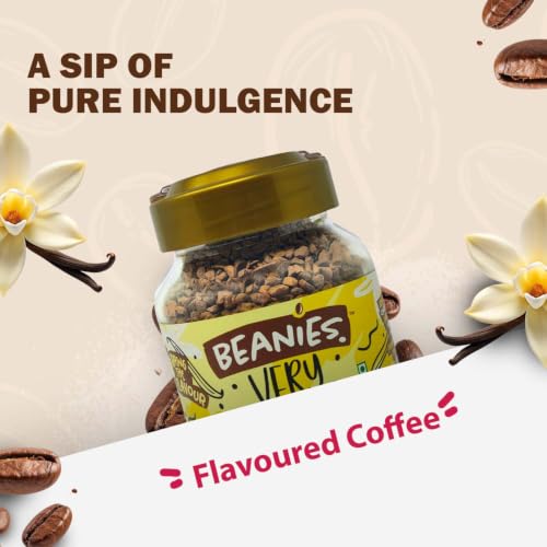Image of Beanies Very Vanilla Flavoured Instant Coffee | 50g | Freeze Dried Coffee with Smooth Vanilla