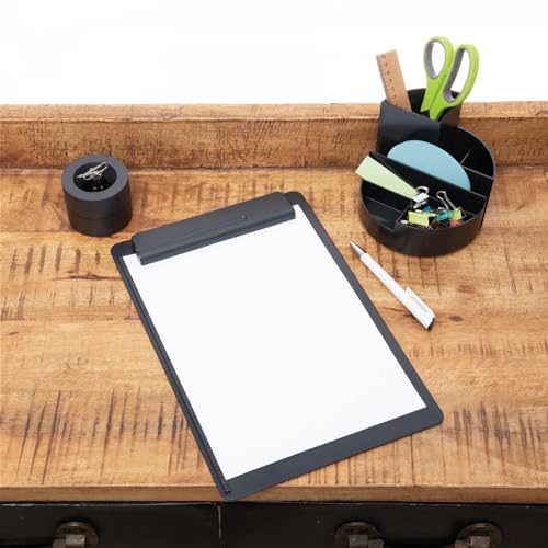 MAUL portaclips MAULpro Eco Ø7.3x6cm | Organizador escritorio fabricado con más del 85% de plástico reciclado | Accesorio de escritorio con imán para clips oficina | Incluye 15 clips | Negro - imagen 7