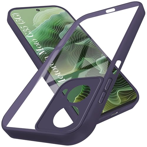 Image of Jkobi Ultra-Hybrid Back Cover Case for Motorola Moto G35 5G (Lifetime Anti Yellow | Anti Scratch | Crystal Clear Shockproof)