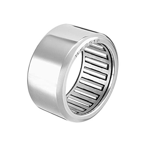 sourcing map Rodamiento de Agujas, 25x32x16mm Cojinetes de Rodillos de Aguja HK2516, Rodamientos de Agujas de Empuje con Arandelas para Equipo Mecánico, Instrumentos Eléctrico, 1 Pcs
