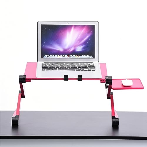 Soporte ajustable para laptop con 2 ventiladores y base plegable miniatura 3
