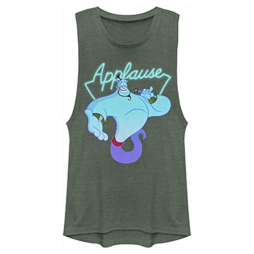 Muscle tee Disney Junior Princess XL vert chiné pour collectionneuse