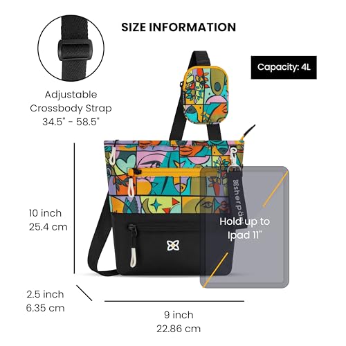 Sherpani Sadie, Nylon Crossbody Bag, Lightweight Shoulder Bag, Travel Cross Body, Crossbody Purse for Women, RFID Protection, Removable Coin Purse, Travel Gift (Cloud9)3