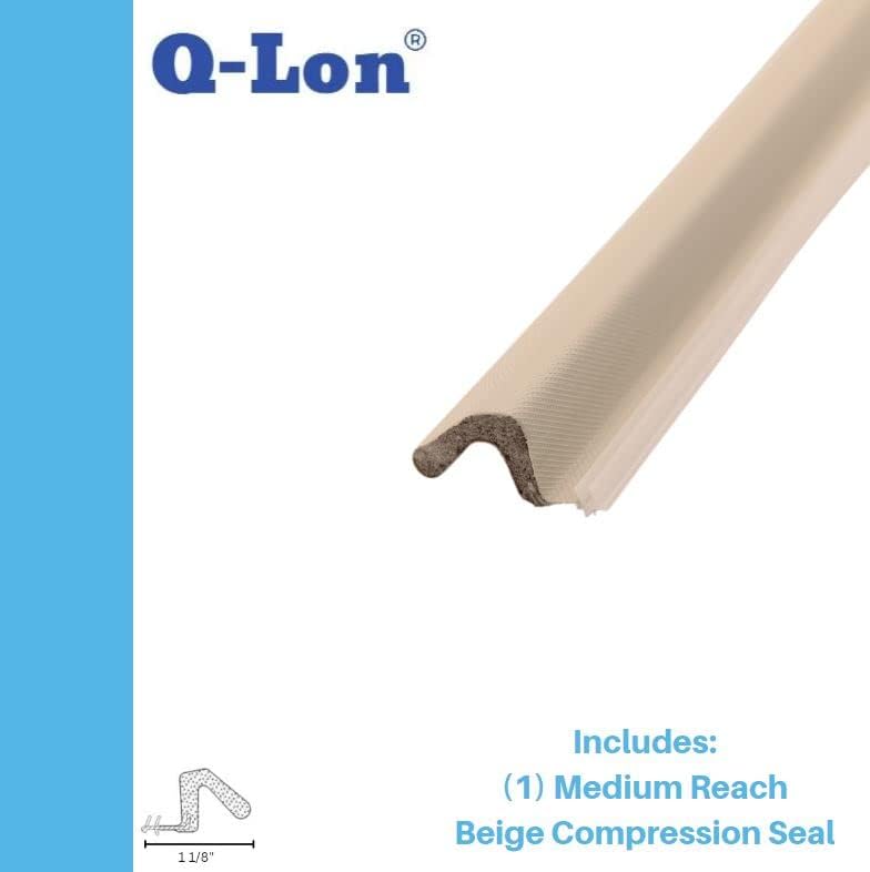 Miniatura 5 de Q-Lon - Tiras de compresión de repuesto de 81 pulgadas largo alcance marrón
