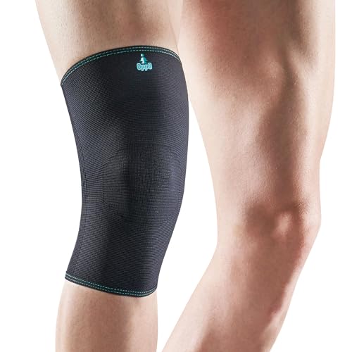 OPPO Medical RK200 Knee Compression Sleeve for Men and Women - Knee Brace for Daily Activities/Tennis/Running/Hiking/Workout/Basketball (Black, X-Large)
