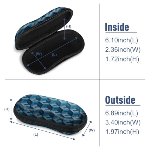 Image of FINTIE Sunglasses Case, Hard EVA Shell Shockproof Sport Glasses Case with Metal Carabiner Travel Zipper Eyeglasses Holder
