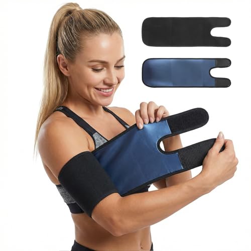 Yuomeaz 2Pcs Arm Trimmers for Women Adjustable Sweat Arm Bands for Sports Sauna