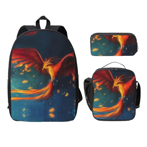 Sac à dos léger avec trousse à crayons et sac à lunch EdWal pour fournitures collège
