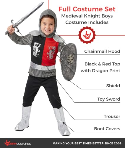 Disfraz de caballero medieval para niños Morph miniatura 2