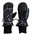 N'Ice Caps Kids Easy On Thinsulate Waterproof Velcro Wrap Mitten (3-4 Years, Black Solid)
