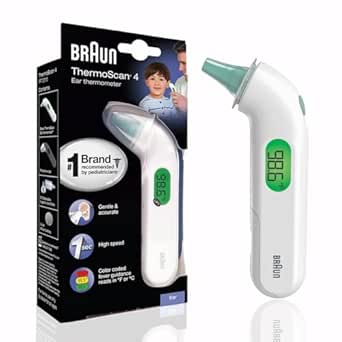 Braun ThermoScan 4 Digital Ear Thermometer for Kids and Adults