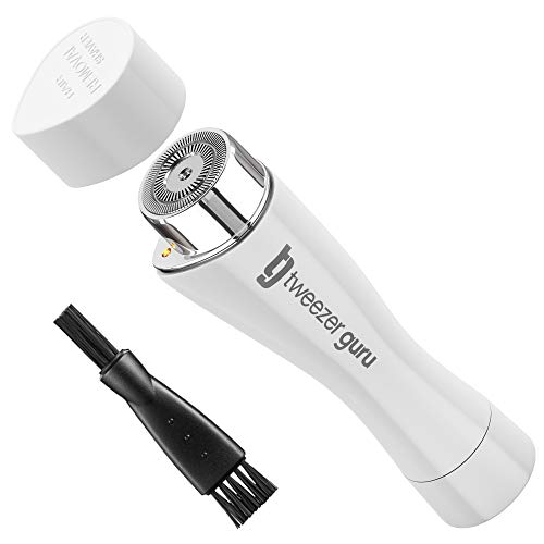 Facial Hair Remover for Women - Ladies Electric Face Shaver for Painless Hair Removal w/Built-in LED Light - Remove Chin & Upper Lip Hair, Peach Fuzz and Between Eyebrow