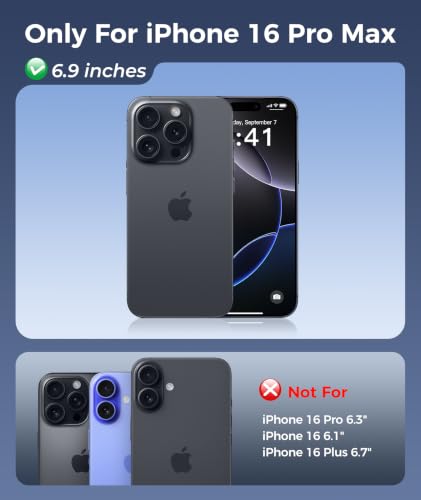 Image of FNTCASE for iPhone 16 Pro Max Case with Stash Stand for MagSafe Black